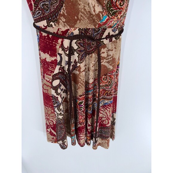 Women's Lauren Ralph Lauren Crossover Paisley Print Short Sleeve Dress Size 10 - Picture 3 of 7